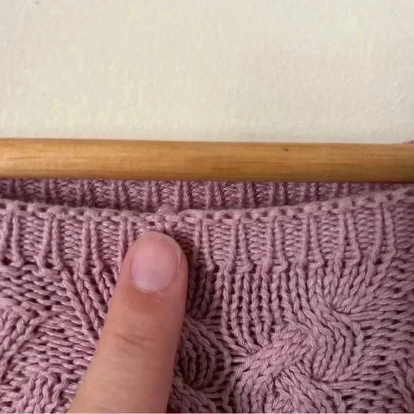 Philosophy Studded Cable Knit Tunic Sweater Pink Size XL NWT - Picture 5 of 7